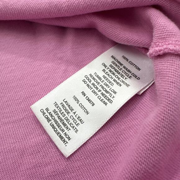 Vineyard Vines Volleyball Girls Shirt Size Small Pink Front Pocket Short Sleeve - Picture 4 of 9